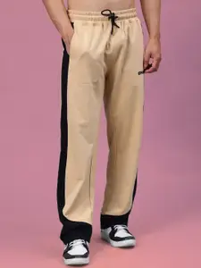 WEARDUDS Men Self Design Cotton Relaxed Fit Track Pants