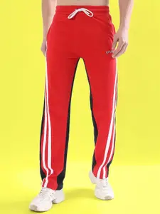 WEARDUDS Men Self Design Cotton Relaxed Fit Track Pants