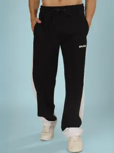 WEARDUDS Men Self Design Cotton Relaxed Fit Track Pants