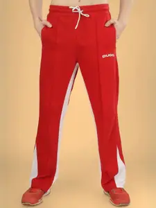 WEARDUDS Men Self Design Cotton Relaxed Fit Track Pants