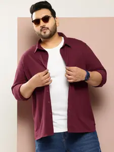 Sztori Men Plus Size Classic Pure Cotton Casual Shirt