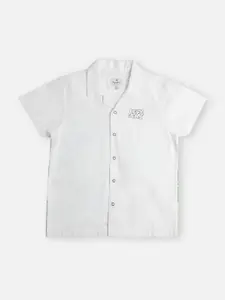 Pepe Jeans Boys Tropical Printed Cotton Casual Shirt