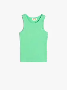 Koton Girls Round Neck Cotton T-shirt