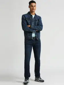Pepe Jeans Men Vapour Slim Fit Mid-Rise Clean Look Stretchable Jeans