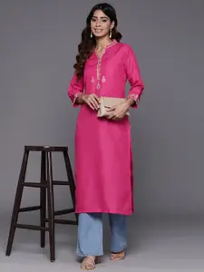 Varanga Ethnic Motifs Embroidered Thread Work Kurta