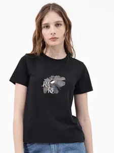 RAREISM Graphic Printed Cotton T-shirt