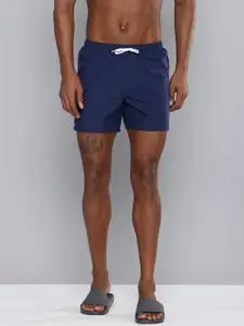 OLAIAN By Decathlon Mens Solid Blue Drawstring Surfing Shorts