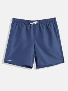 OLAIAN By Decathlon Boys Navy Blue Drawstring Surfing Shorts