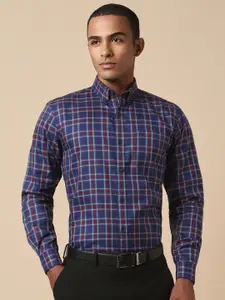 Allen Solly Slim Fit Opaque Checked Formal Shirt