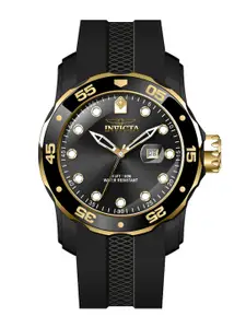 Invicta Men Pro Diver Black Dial Quartz Analog Watch 45736