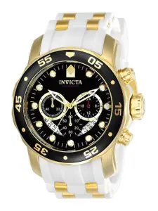Invicta Men Pro Diver Black Dial Chronograph Quartz Analog Watch 20289