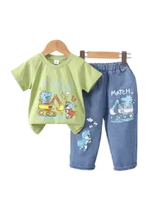 StyleCast x Revolte Boys Printed T-shirt with Trousers