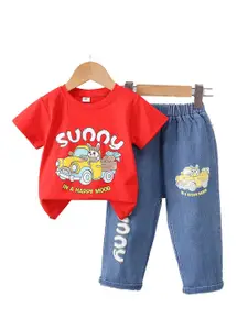 StyleCast x Revolte Boys Printed T-shirt with Trousers