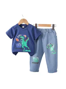 StyleCast x Revolte Boys Printed T-shirt with Trousers