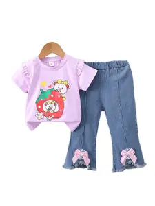 StyleCast x Revolte Girls Printed Top with Trousers