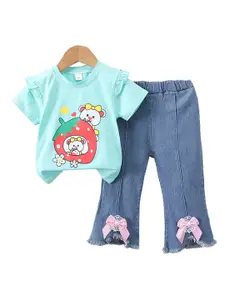 StyleCast x Revolte Girls Printed Top with Trousers