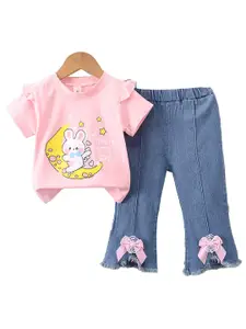 StyleCast x Revolte Girls Printed Top with Trousers