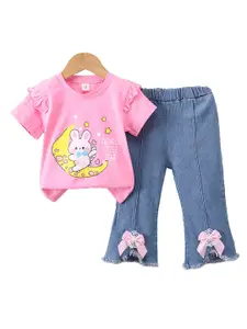 StyleCast x Revolte Girls Printed Top with Trousers