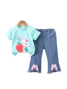 StyleCast x Revolte Girls Printed Top with Trousers