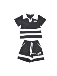 StyleCast x Revolte Girls Short Sleeves Colourblocked Top with Shorts