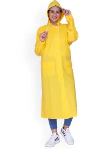 THE CLOWNFISH Women Waterproof Hooded Rain Jacket