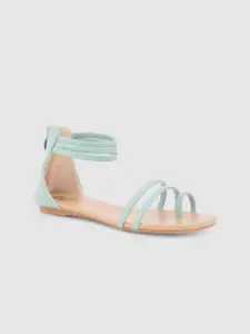 Sole To Soul Women Colourblocked One Toe Flats with Bows