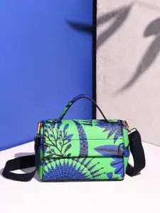 Accessorize Floral Printed Structured Satchel