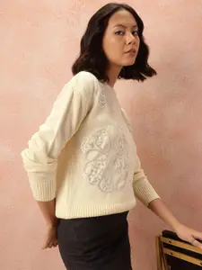 all about you Acrylic Pullover with Sequined Detail