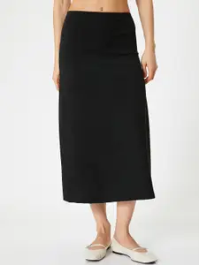 Koton Straight Midi Flared Skirt