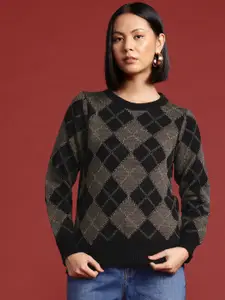 all about you Self-Checked Pullover