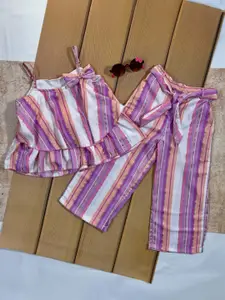 Bella Moda Striped Satin Dress