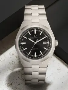 CARLINGTON Men Radium Dial Analogue Watch Exclusive 8877 Steel Black