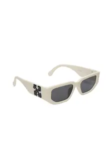 The Roadster Lifestyle Co. Women Off White Square Sunglasses with UV Protected Lens