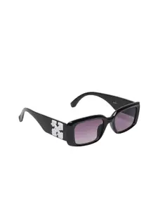 The Roadster Lifestyle Co. Women Black Square Sunglasses With UV Protected Lens RDSG-8216