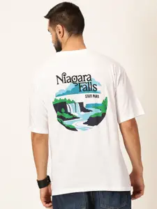 Thomas Scott Oversized Graphic Printed Cotton Bio Finish T-shirt