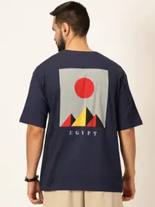 Thomas Scott Oversized Graphic Printed Drop-Shoulder Sleeves Cotton Bio Finish T-shirt