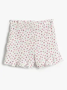 Koton Girls Floral Printed Shorts