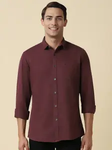 Allen Solly Custom Fit Spread Collar Cotton Casual Shirt