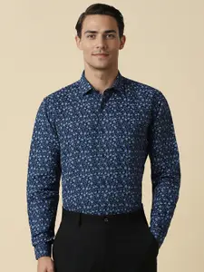 Allen Solly Floral Printed Cotton Linen Formal Shirt
