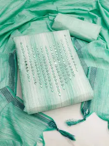 Peachmode Embroidered Pure Cotton Unstitched Dress Material