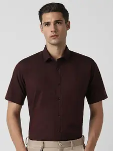 V Dot Slim Fit Cotton Party Shirt