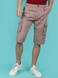 V-Mart Men Mid-Rise Cotton Cargo Shorts