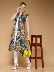 Indibelle Women Printed Longline Shrug