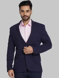 Park Avenue Notched Lapel Long Sleeves Slim Fit Single Breasted Blazer