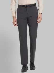 Raymond Checked Contemporary-Fit Formal Trousers