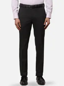 Raymond Self Design Slim Fit Formal Trousers