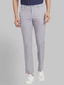 Raymond Men Cotton Slim-Fit Formal Trousers