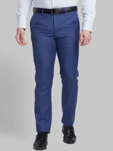 Raymond Men Self-Design Contemporary-Fit Formal Trouser