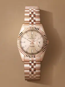 CARLINGTON Women Stainless Steel Bracelet Style Straps Analogue Watch Exclusive 8811 Rose