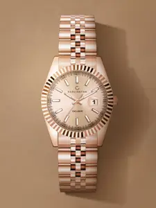 CARLINGTON Women Stainless Steel Bracelet Style Straps Analogue Watch Exclusive 8811 Rose